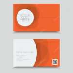 Business Card Template With Qr Code | Visit Card With Qr With Qr Code Business Card Template