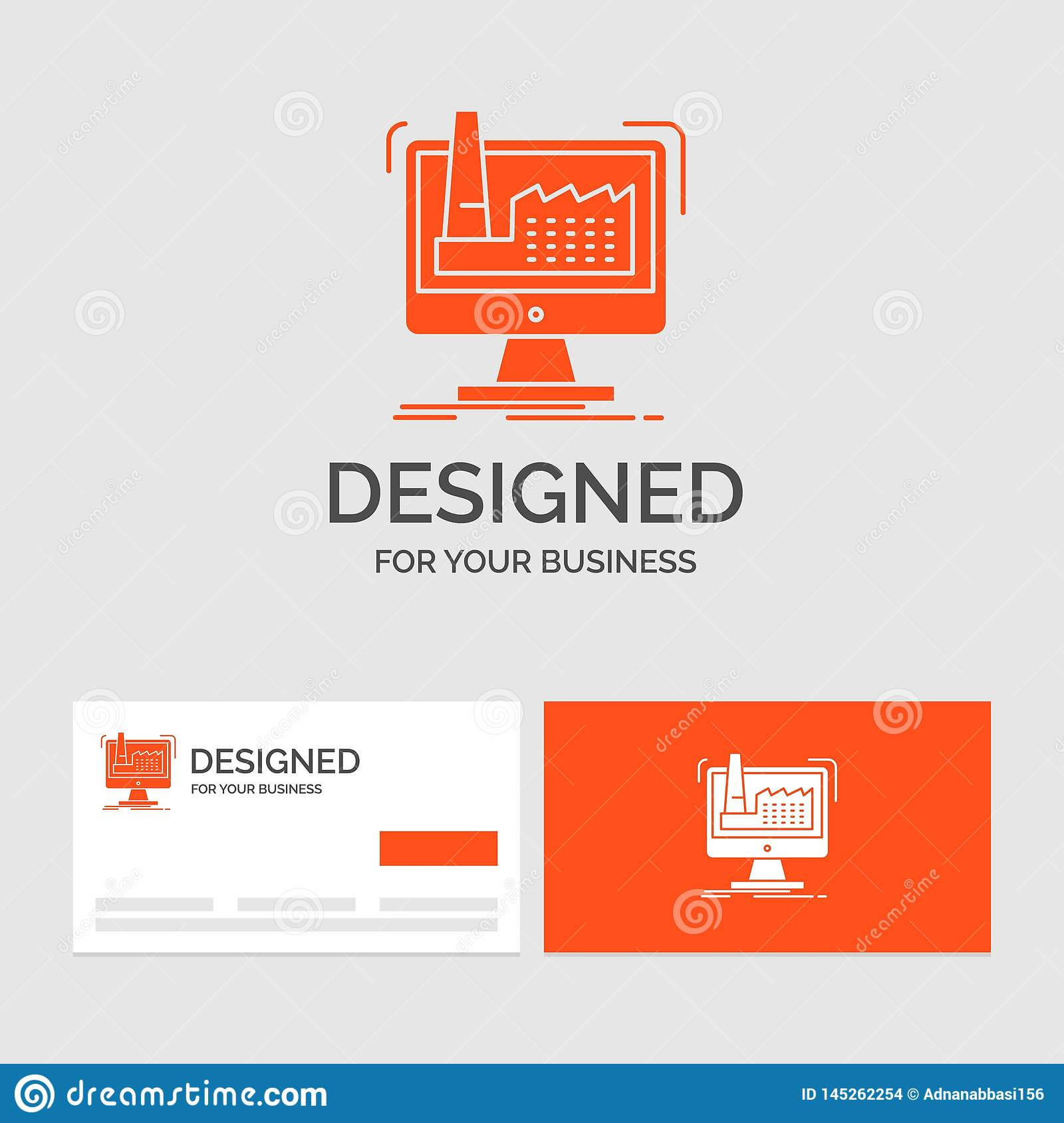 Business Logo Template For Digital, Factory, Manufacturing In Product Line Card Template Word