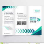 Business Tri Fold Brochure Template Design With Geometric In Tri Fold Brochure Template Illustrator Free