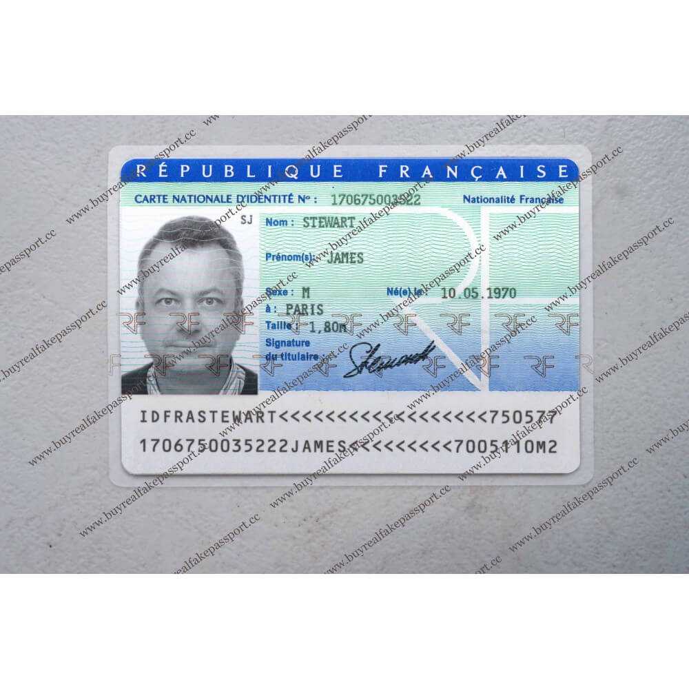 Buy French Original Id Card Online, Fake National Id Card Of For French Id Card Template