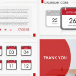 Calendar Icons Free Powerpoint Template For Microsoft Powerpoint Calendar Template