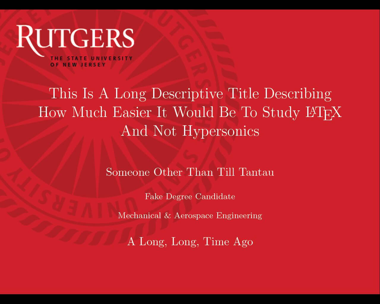 Can I Specify Title Page Customization In A Template Instead With Regard To Rutgers Powerpoint Template
