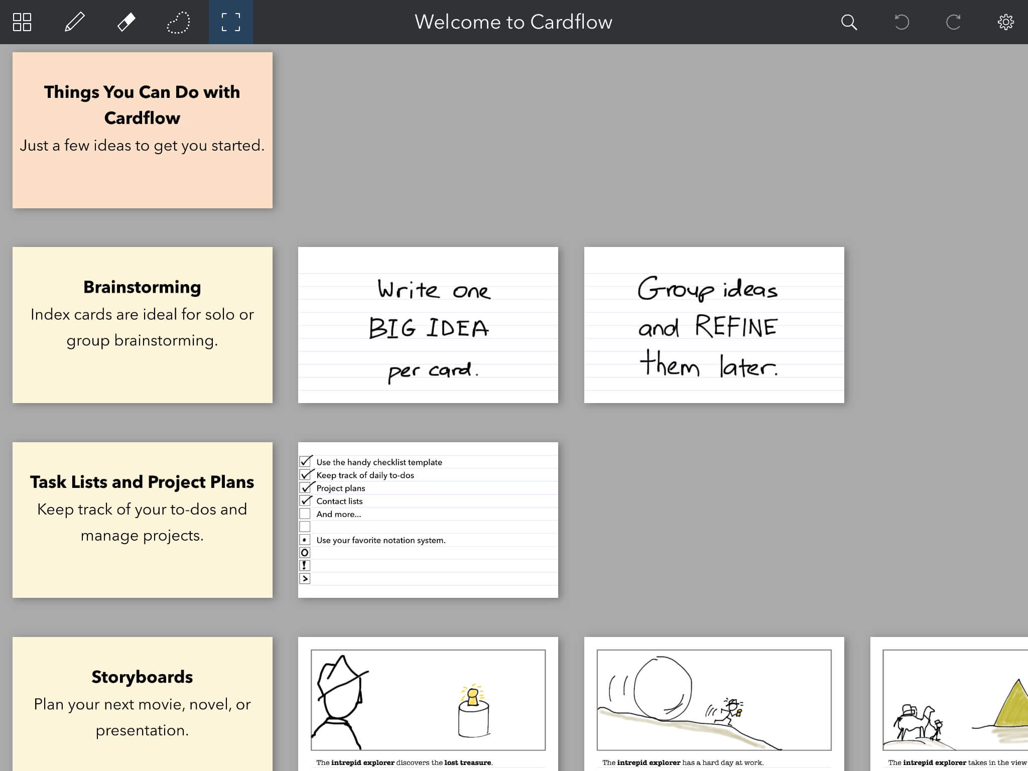 Cardflow: Index Cards On Your Ipad Throughout Index Card Template For Pages