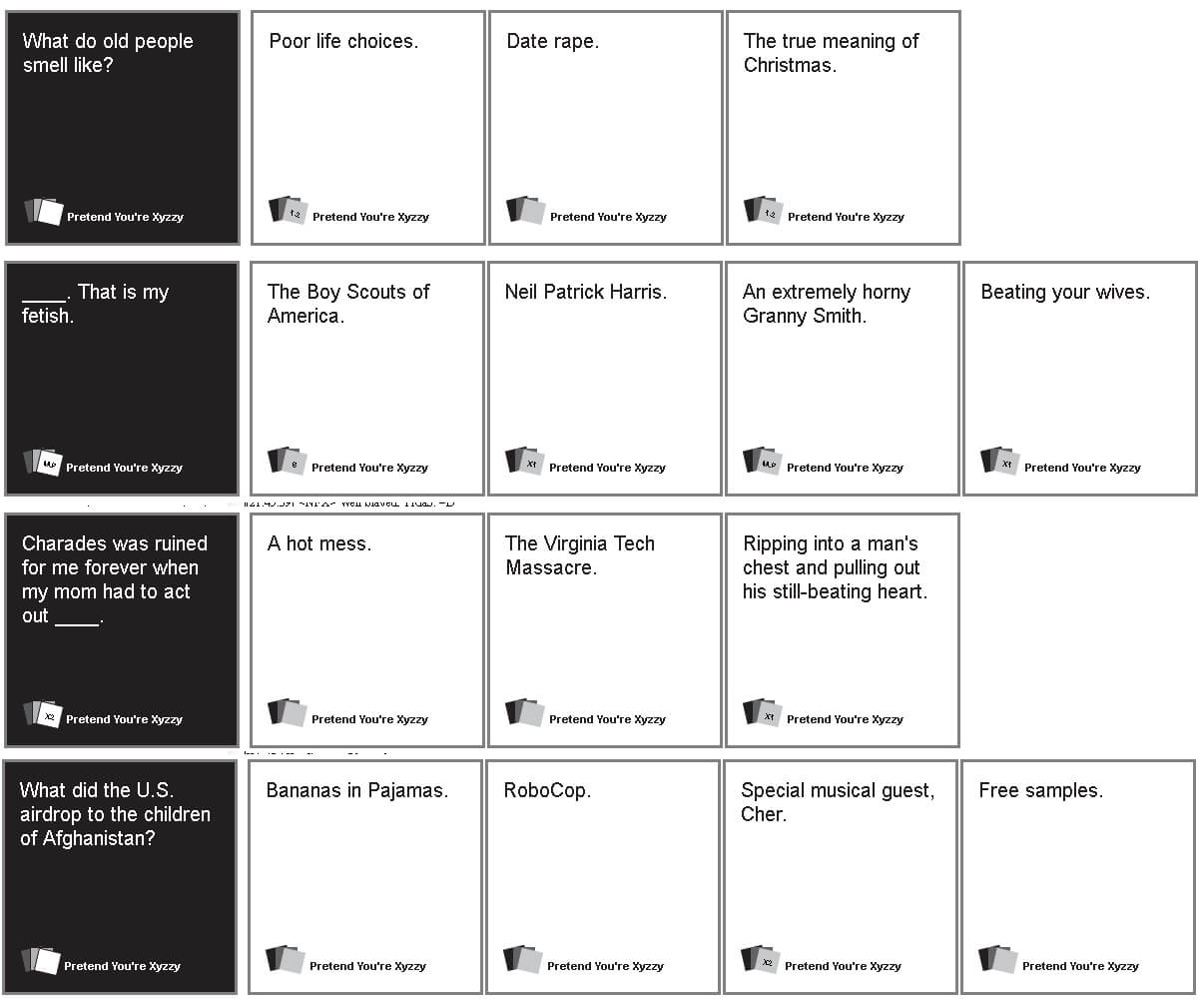 Cards Against Humanity 4Th Expansion Pdf Free – Clcsfr Intended For Cards Against Humanity Template
