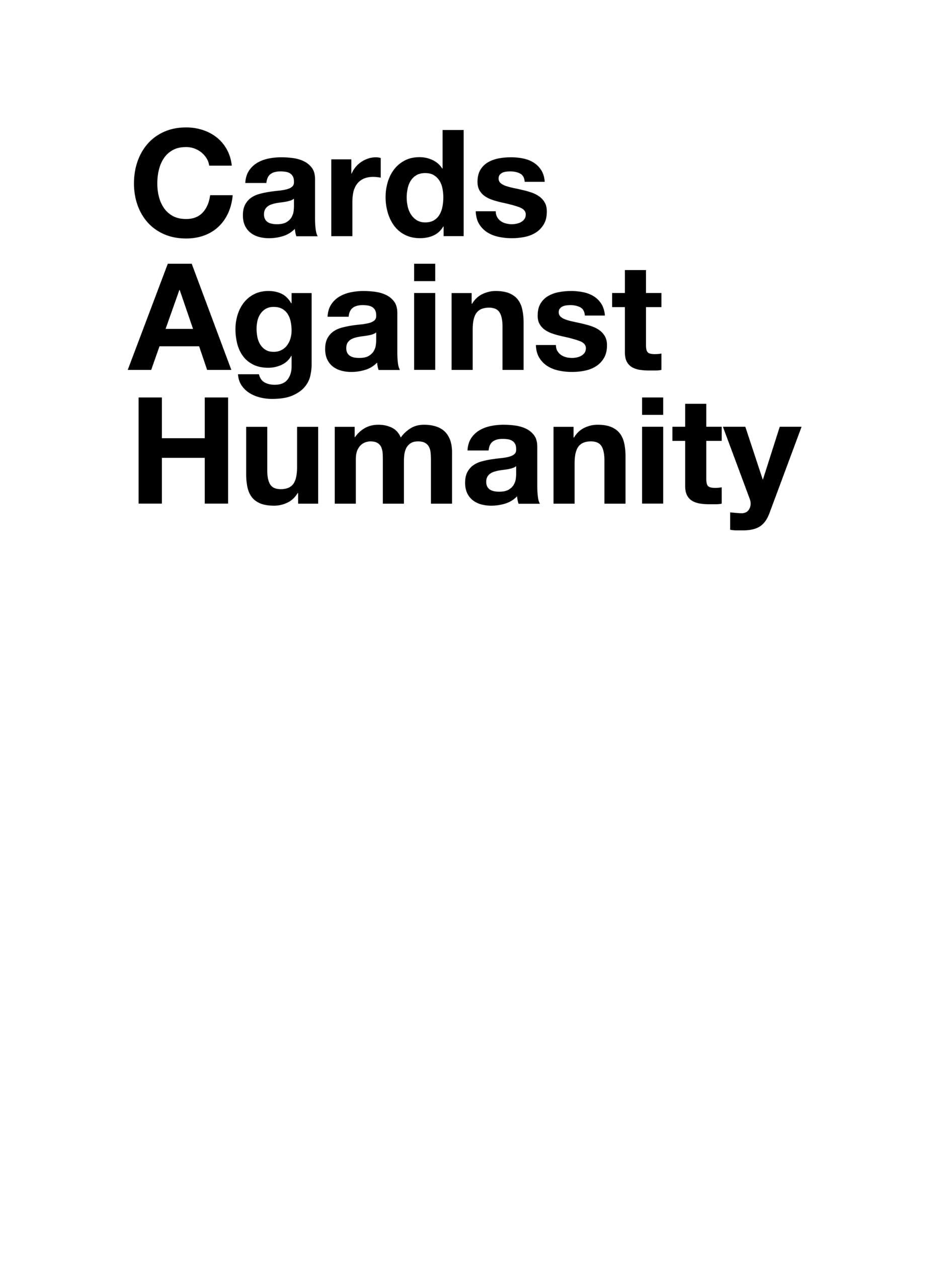Cards Against Humanity - Card Generator Inside Cards Against Humanity Template