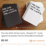Cards Against Humanity: Friends Edition. : Howyoudoin Throughout Cards Against Humanity Template