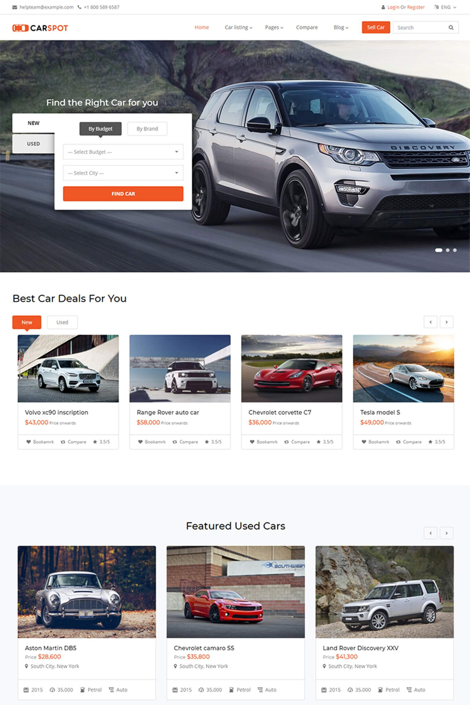 Carspot – Automotive Car Dealer Website Template Pertaining To Automotive Gift Certificate Template