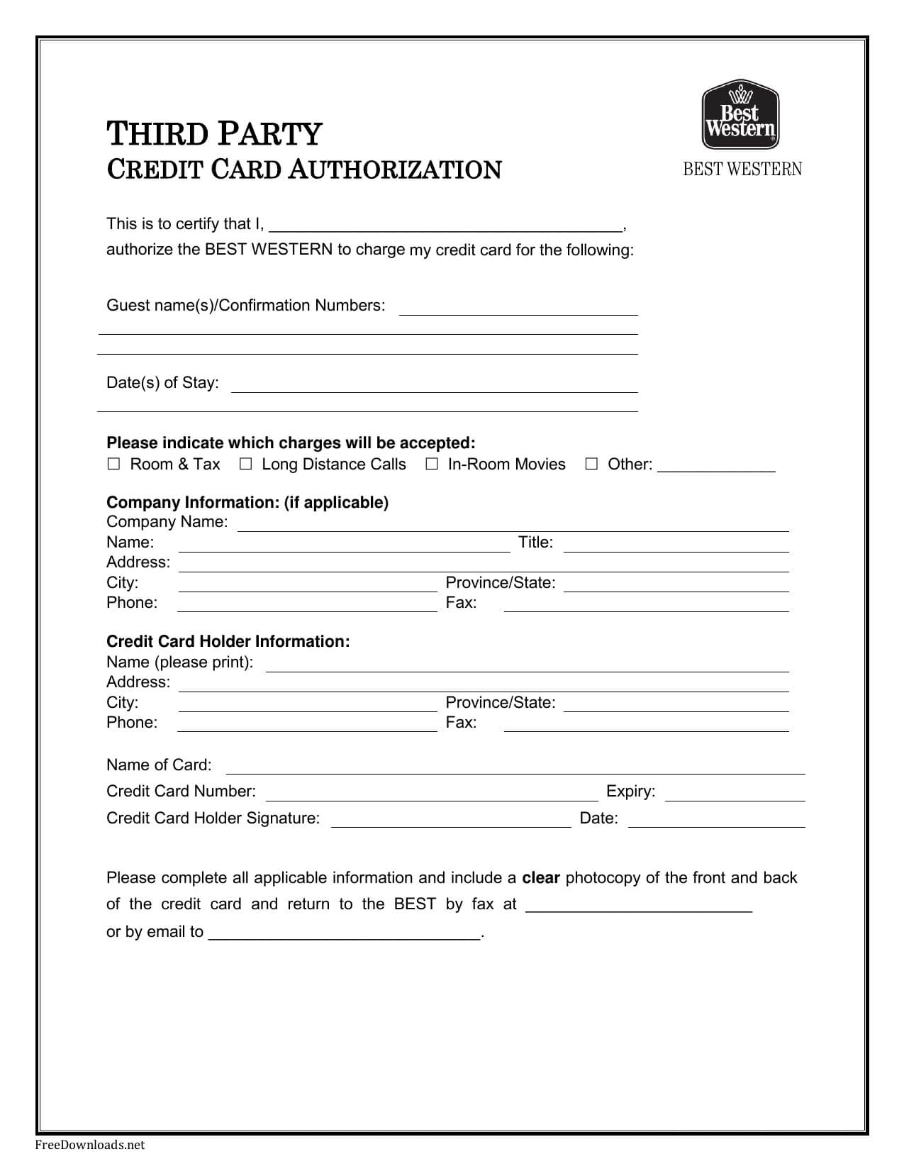Cc Authorization Form – Papele.alimentacionsegura In Credit Card Payment Form Template Pdf