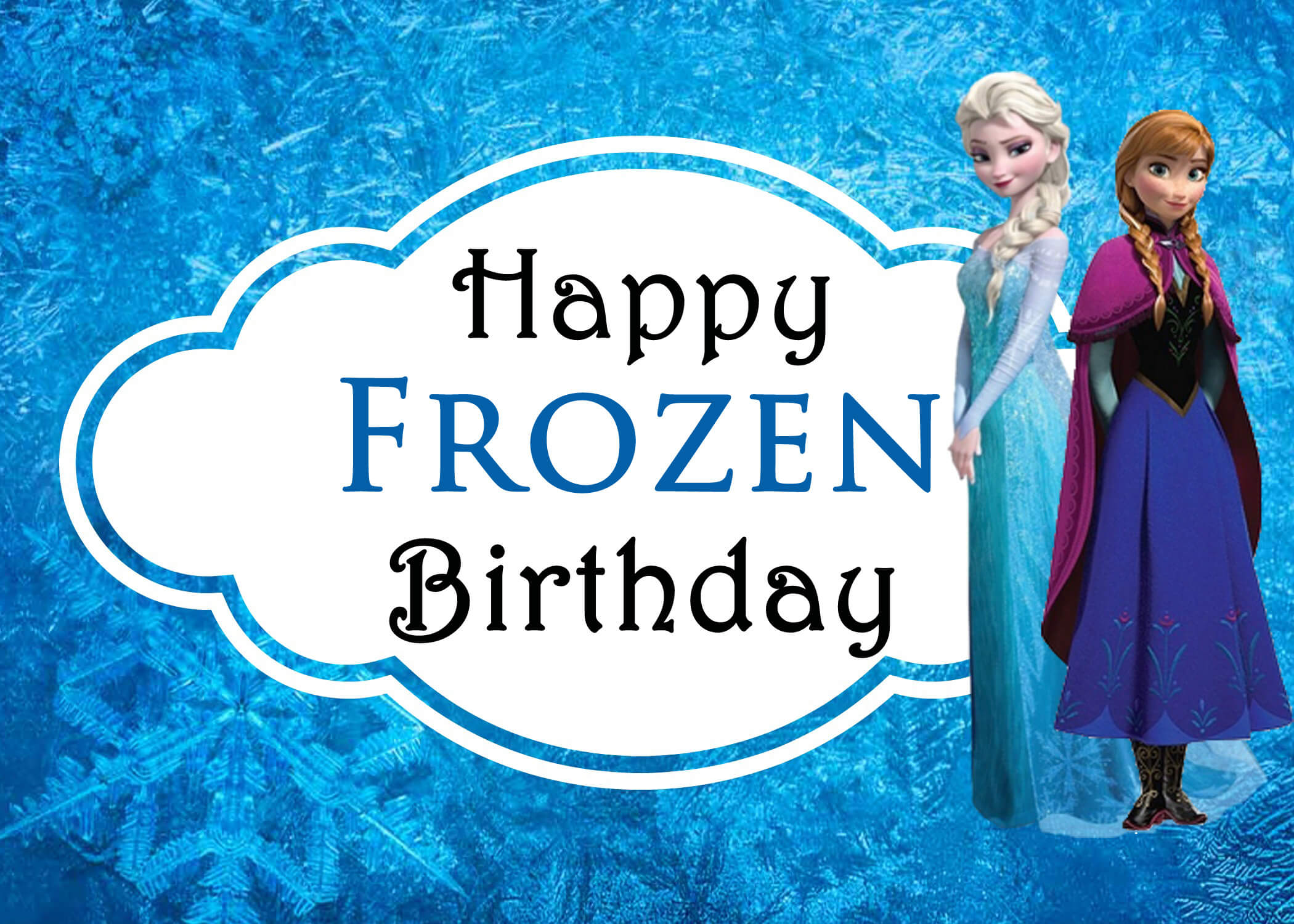 Celebrating Sisters With Disney's Frozen + Free Printable Within Frozen Birthday Card Template