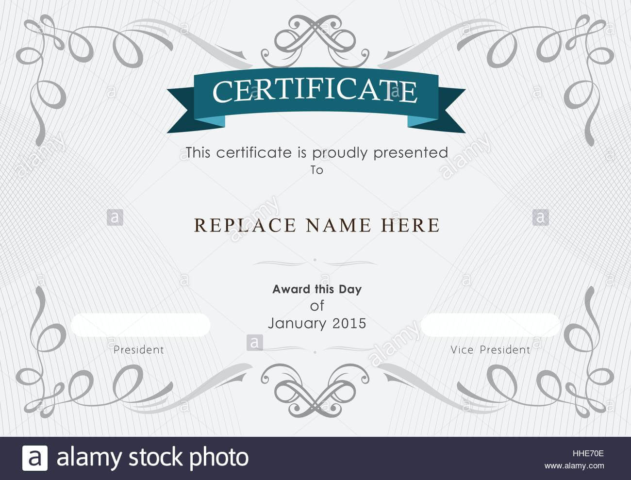 Certificate Border Stock Photos & Certificate Border Stock Intended For Landscape Certificate Templates