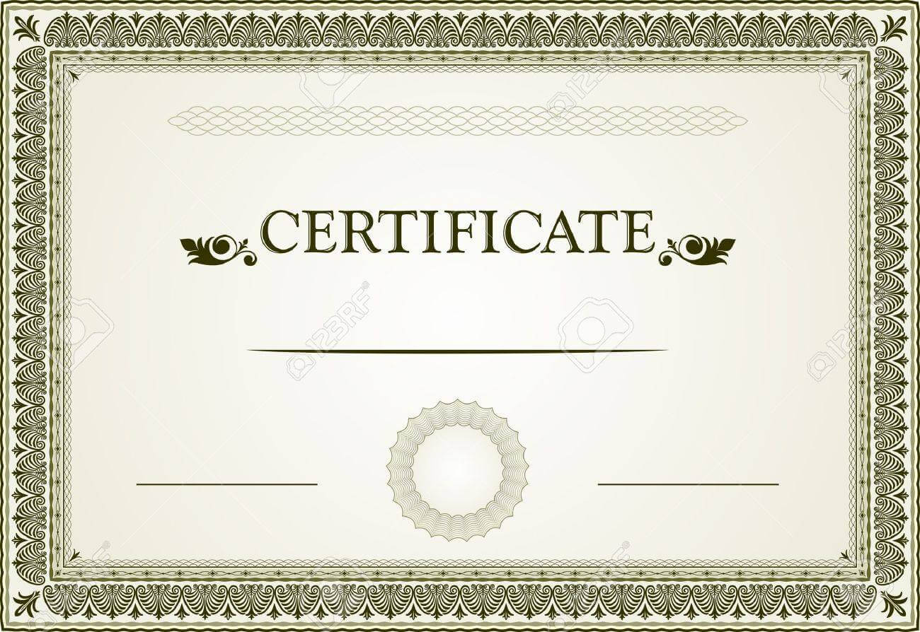 Certificate Borders And Template With Regard To Free Printable Certificate Border Templates