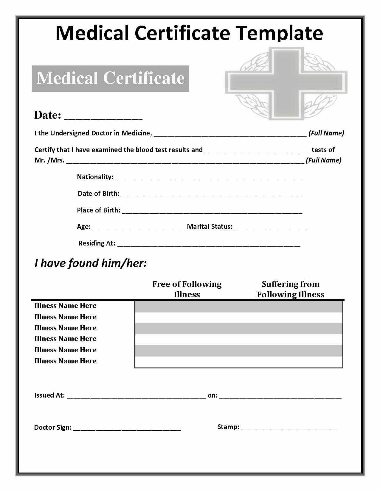 Certificate Clipart Medical Certificate, Certificate Medical Regarding Free Fake Medical Certificate Template