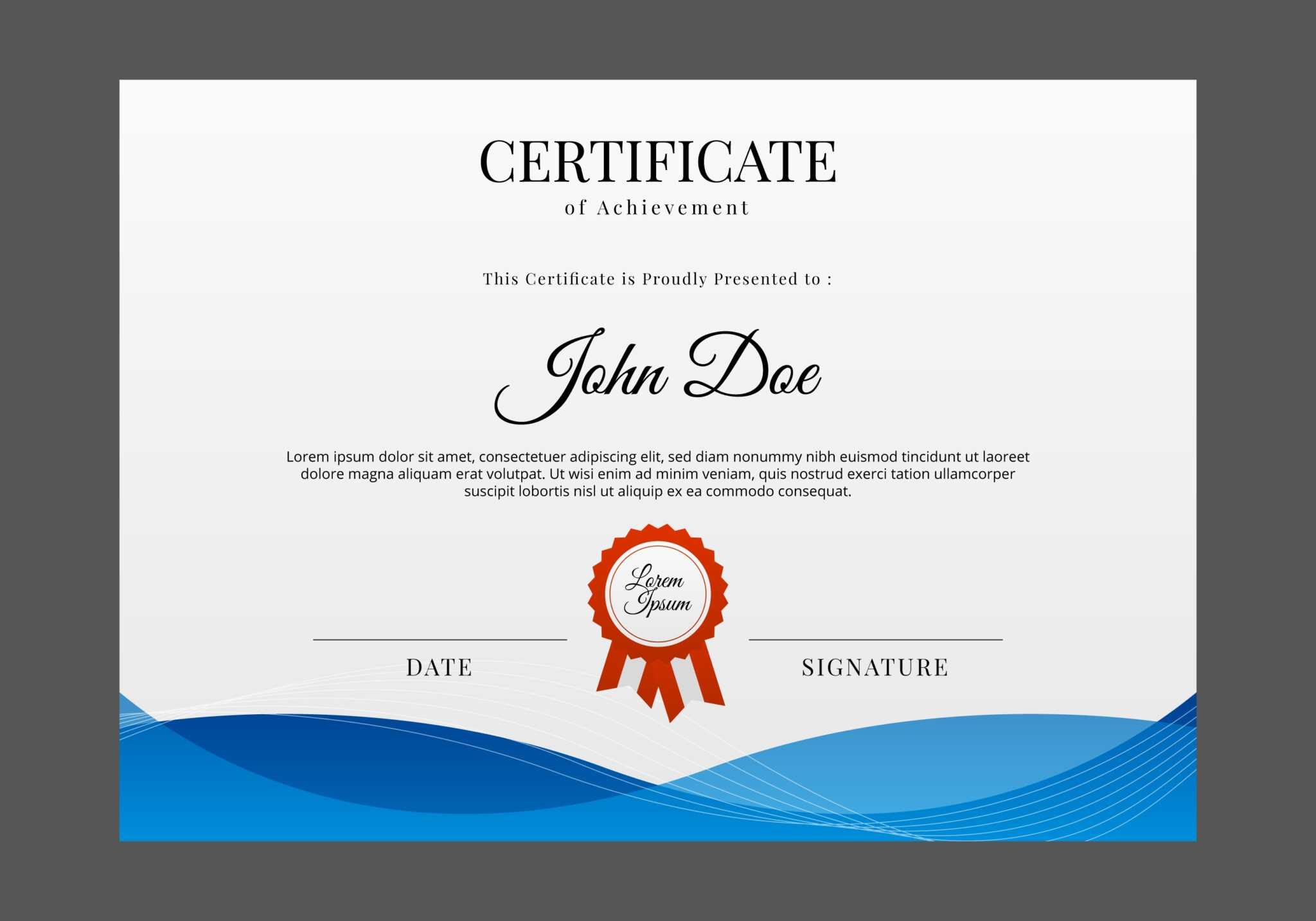 Editable Art Certificate Template