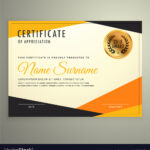 Certificate Design Template With Clean Modern Regarding Design A Certificate Template