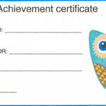 Certificate For Kid Template – Certificate Templates Intended For Certificate Of Achievement Template For Kids