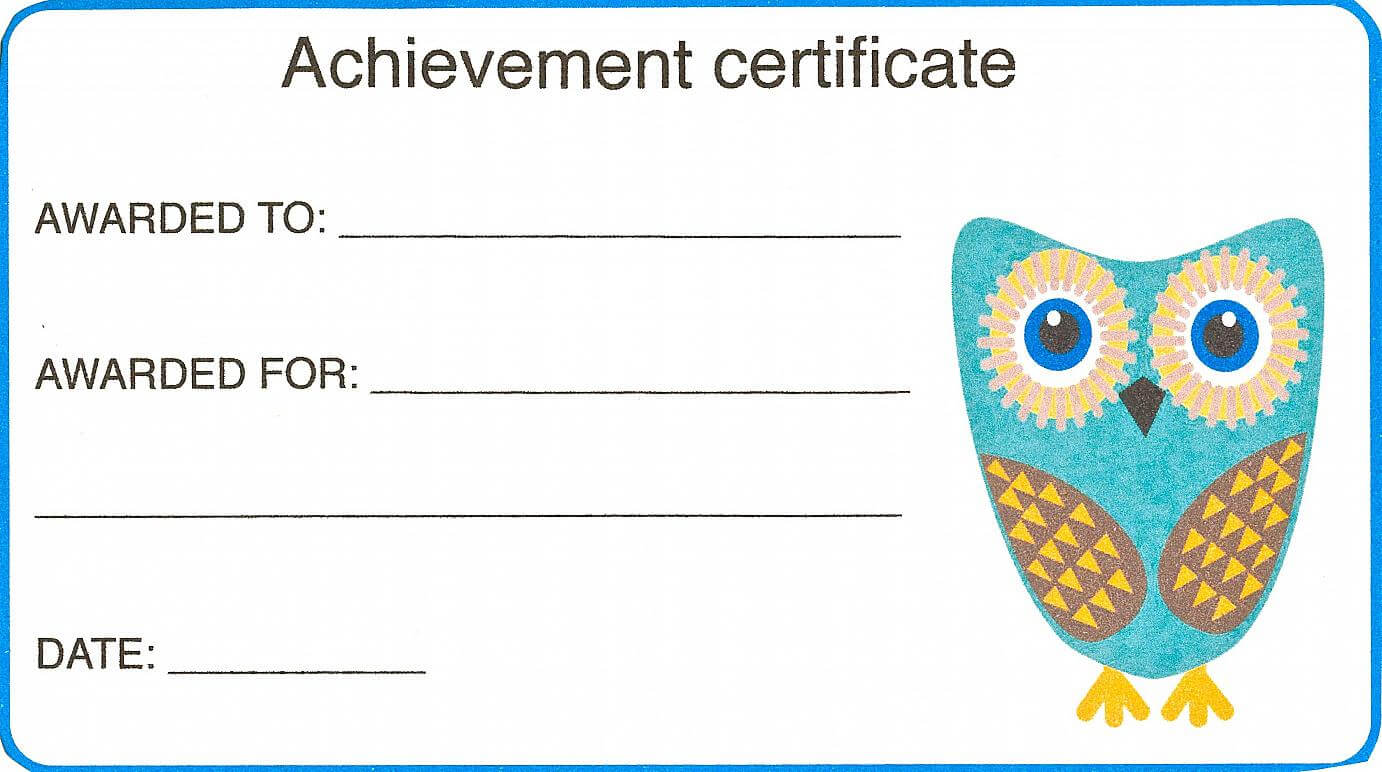 Certificate For Kid Template – Certificate Templates Intended For Certificate Of Achievement Template For Kids