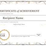Certificate Of Achievement – Download A Free Template For Farewell Certificate Template