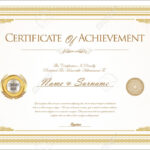 Certificate Of Achievement Or Diploma Template Throughout Certificate Of Accomplishment Template Free