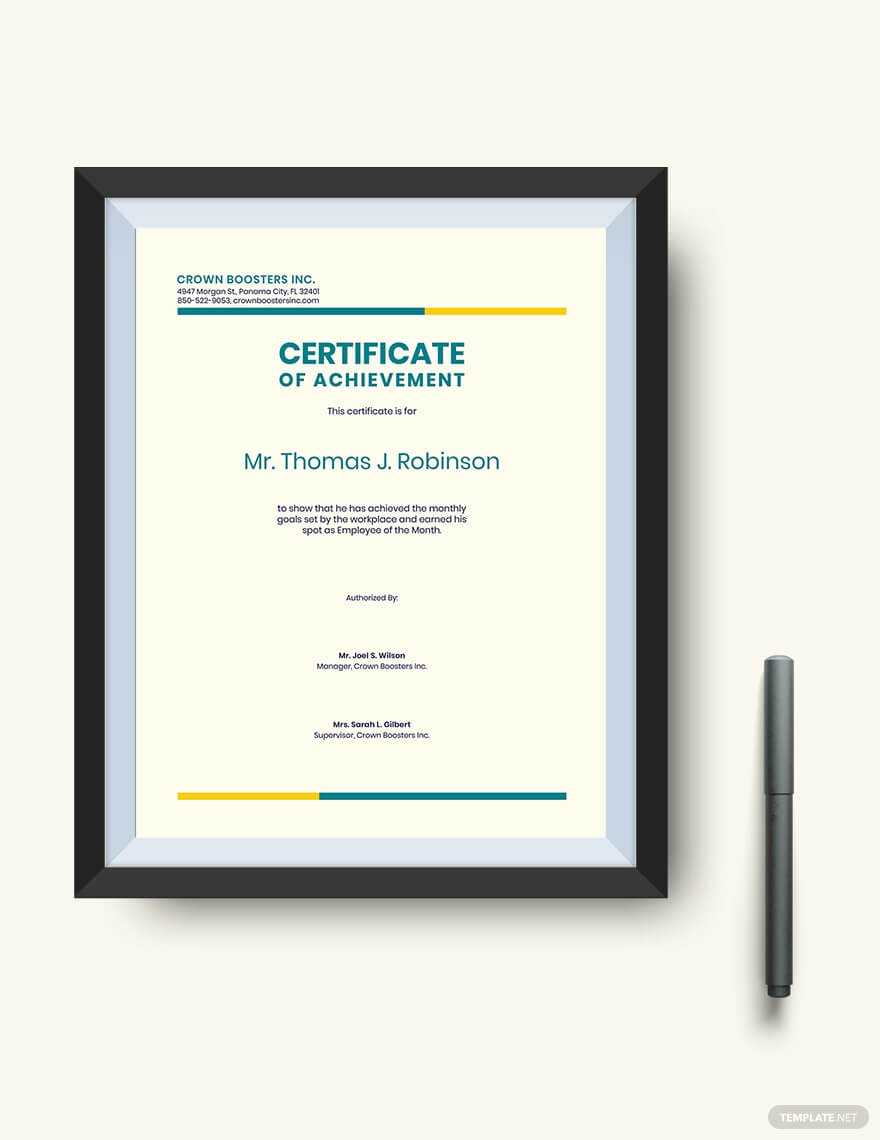 Certificate Of Achievement: Sample Wording & Content With Regard To Sales Certificate Template