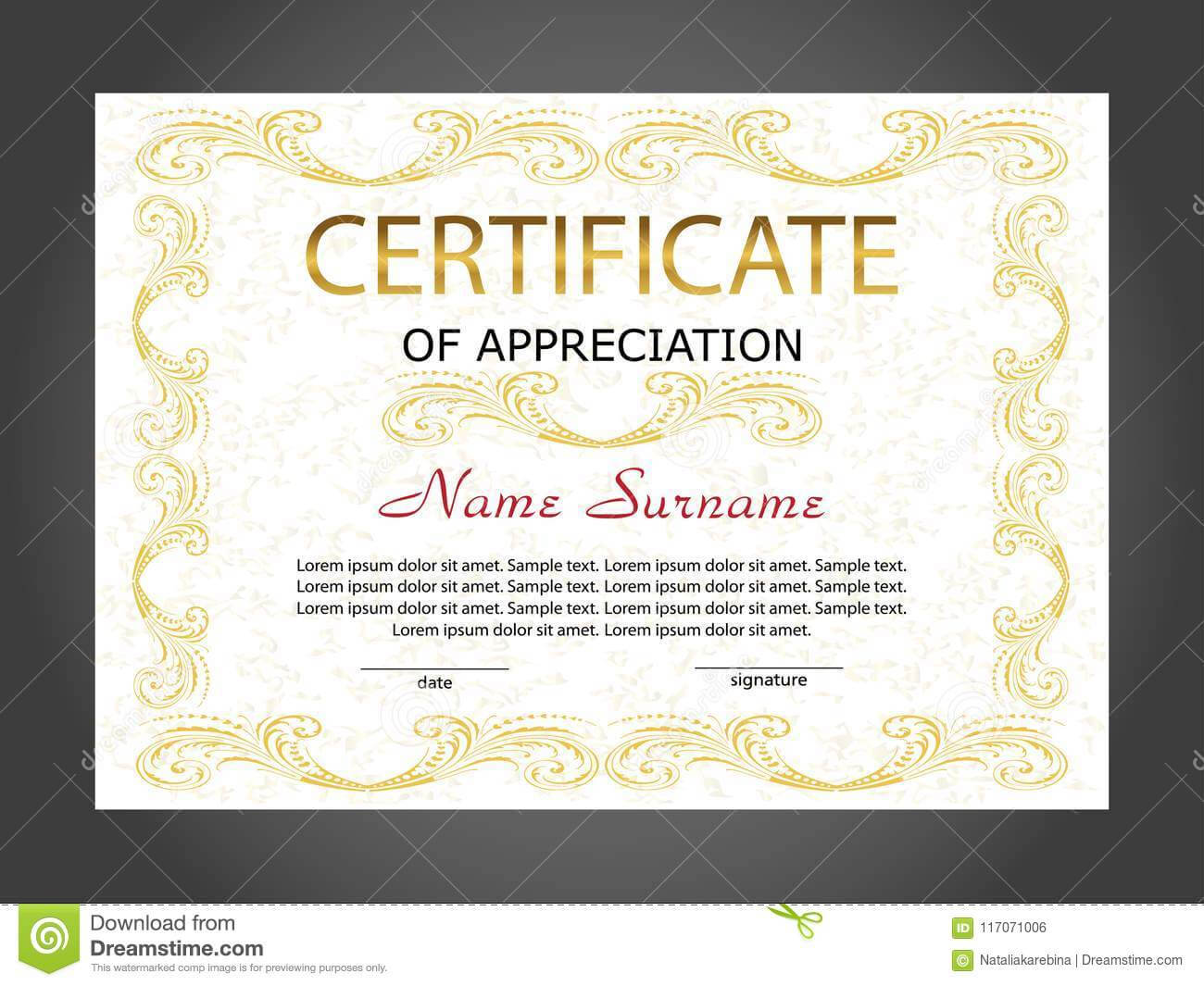 Certificate Of Appreciation, Diploma Template. Reward. Award Intended For Winner Certificate Template