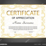 Certificate Of Appreciation, Diploma Template. Reward. Award With Regard To Winner Certificate Template