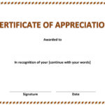 Certificate Of Appreciation » Officetemplates Regarding Certificate Of Attainment Template