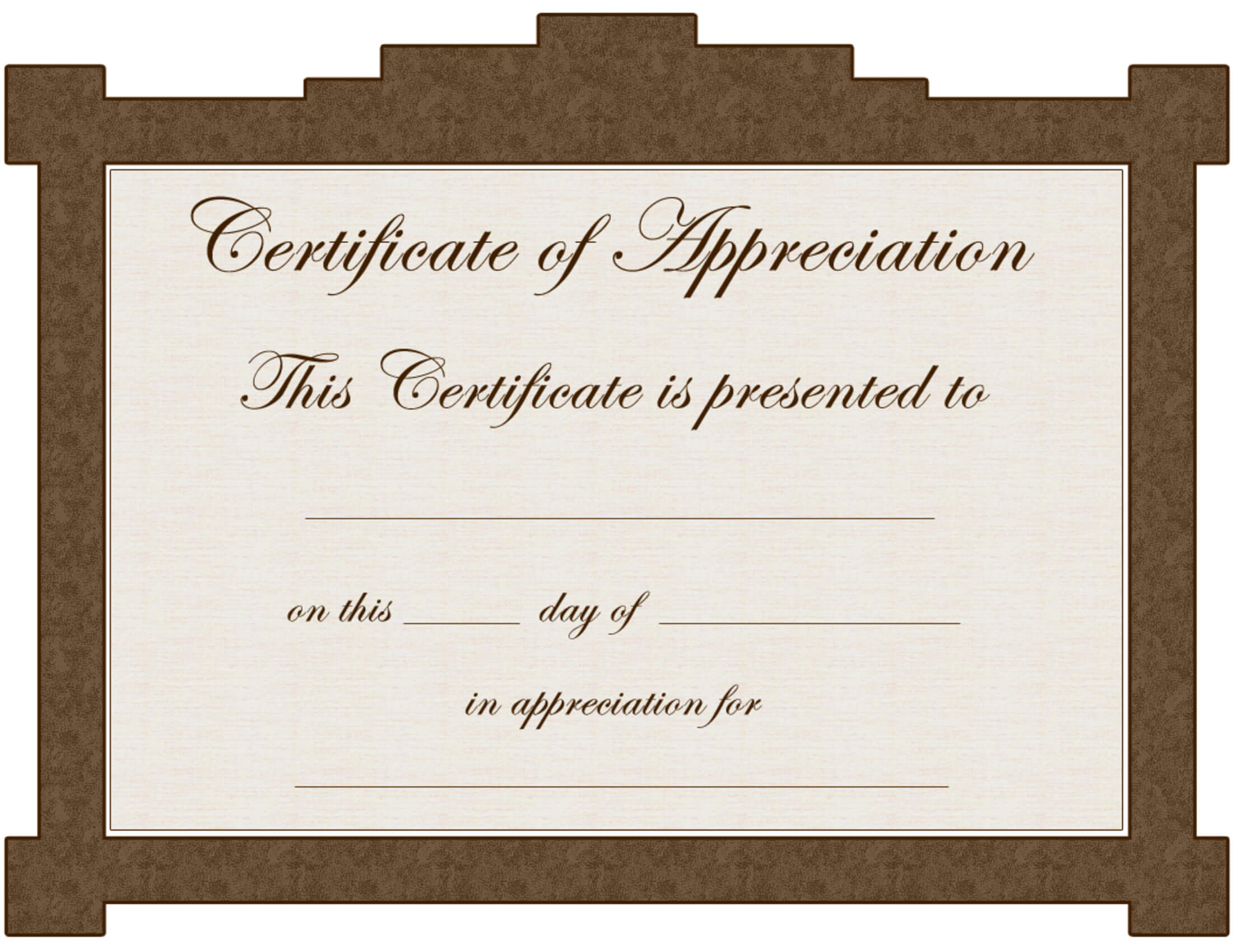Certificate Of Appreciation Template.nice Editable Intended For Certificate Of Appreciation Template Free Printable