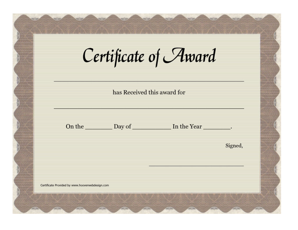 Certificate Of Appreciation Templates : Free Printable Award With Free Printable Student Of The Month Certificate Templates
