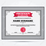 Certificate Of Completion. Comb Hair With Scissors Sign Icon Throughout Certificate Of License Template