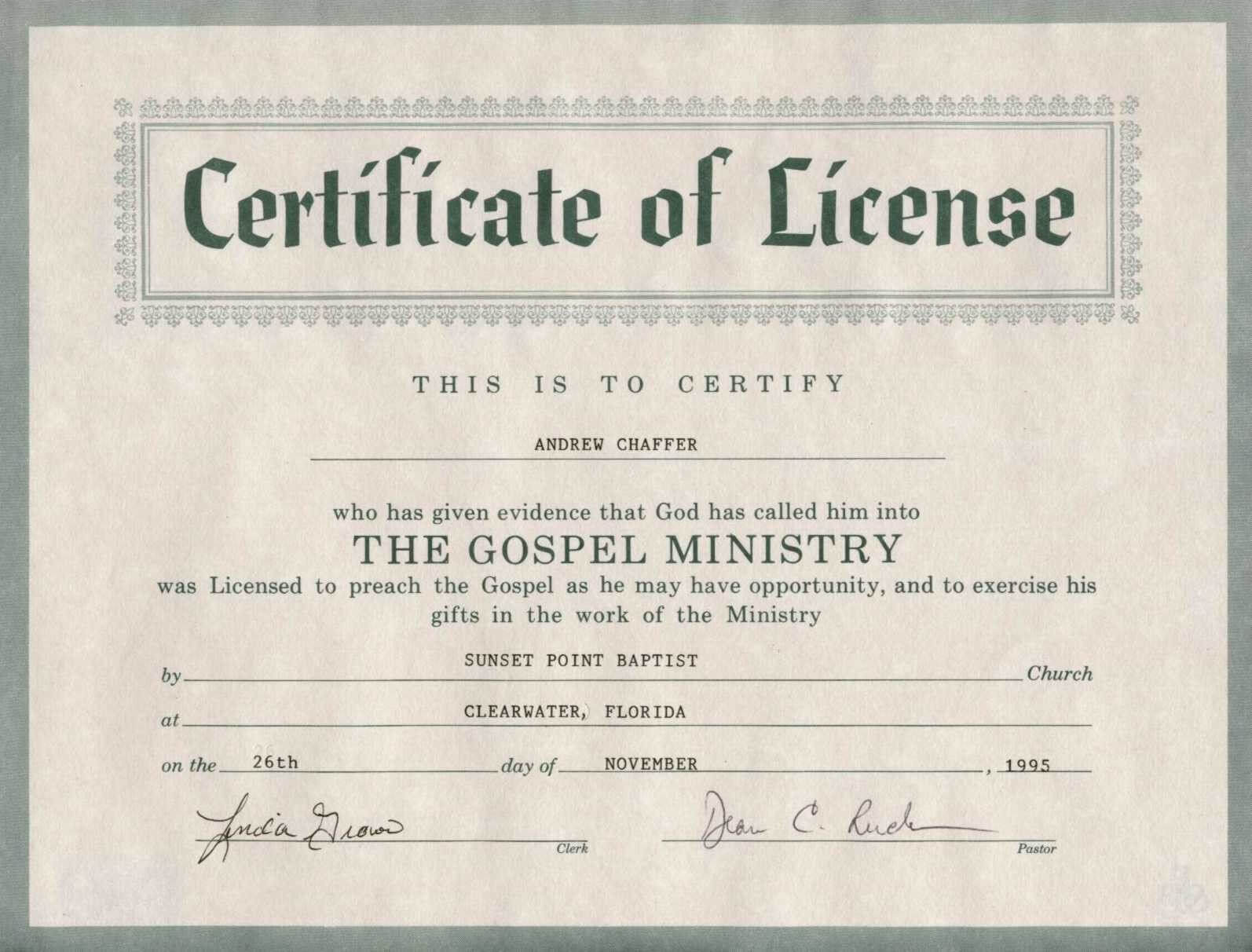 Certificate Of Ordination For Deaconess Example With Free Ordination Certificate Template