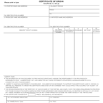 Certificate Of Origin Form – 5 Free Templates In Pdf, Word Pertaining To Certificate Of Origin Template Word