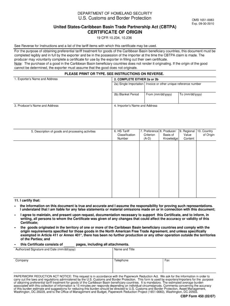 Certificate Of Origin Template – Fill Out And Sign Printable Pdf Template |  Signnow Throughout Nafta Certificate Template