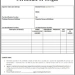 Certificate Of Origin | Trade Samaritan Inside Certificate Of Manufacture Template