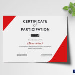 Certificate Of Participation For Skating Template Intended For Certificate Of Participation Word Template
