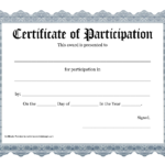 Certificate-Of-Participation-Template-Pdf regarding Certificate Of Participation Template Pdf