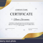 Certificate Of Recognition Stock Photos & Certificate Of With Regard To Choir Certificate Template