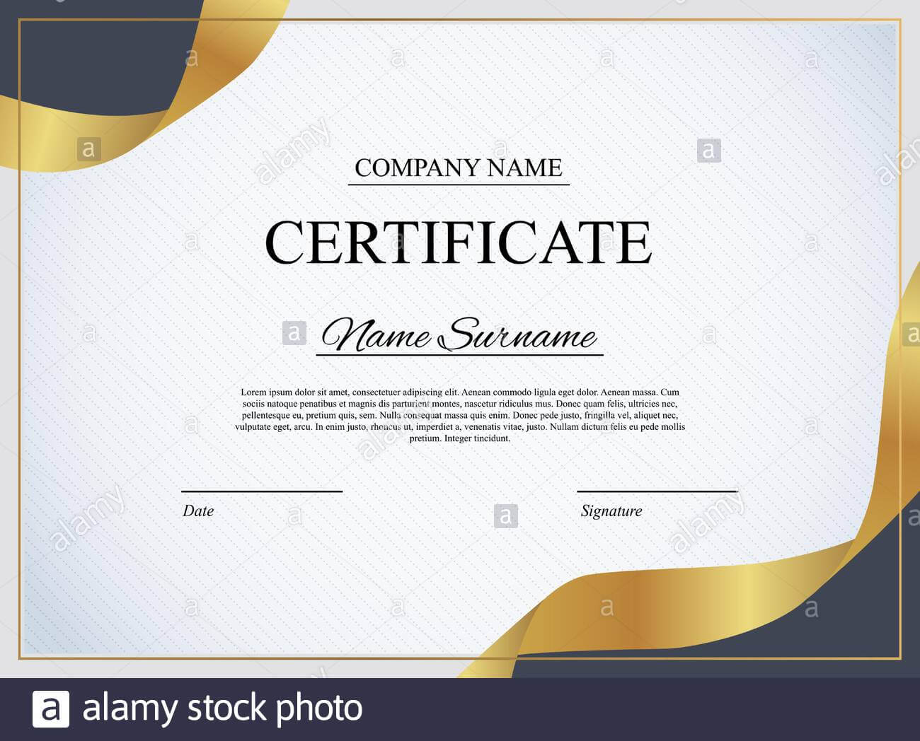 Certificate Of Recognition Stock Photos & Certificate Of With Regard To Choir Certificate Template