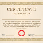 Certificate Or Diploma Of Completion Design Template With Frame. Vector  Illustration Of The Certificate Of Achievement, Coupon, Award, Winner For Winner Certificate Template