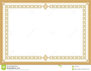 Certificate Stock Vector. Illustration Of Awards, Coloured within Award Certificate Border Template