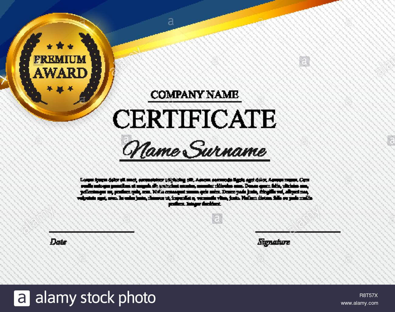 Certificate Template Background. Award Diploma Design Blank Pertaining To Star Award Certificate Template