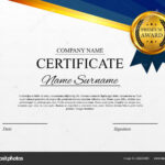 Certificate Template Background. Award Diploma Design Blank With Design A Certificate Template