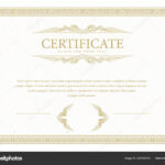 Certificate Template Diploma Currency Border Award In Commemorative Certificate Template