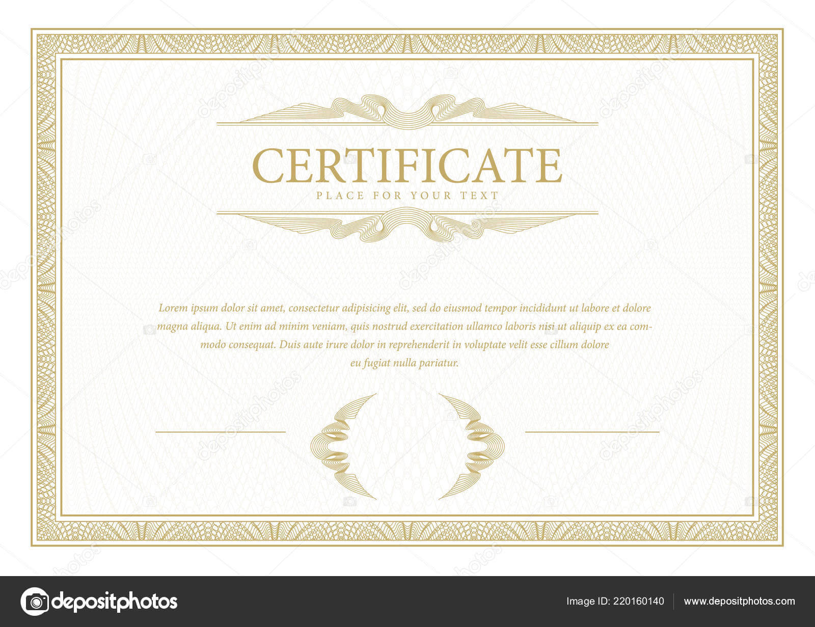 Certificate Template Diploma Currency Border Award In Commemorative Certificate Template
