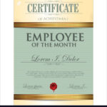 Certificate Template Employee Of The Month With Regard To Employee Of The Month Certificate Template With Picture