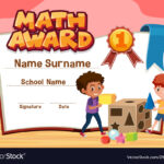 Certificate Template For Math Award With Boys Inside Math Certificate Template
