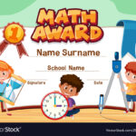 Certificate Template For Math Award With Children Throughout Math Certificate Template