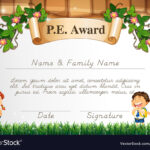 Certificate Template For Pe Award With Star Of The Week Certificate Template