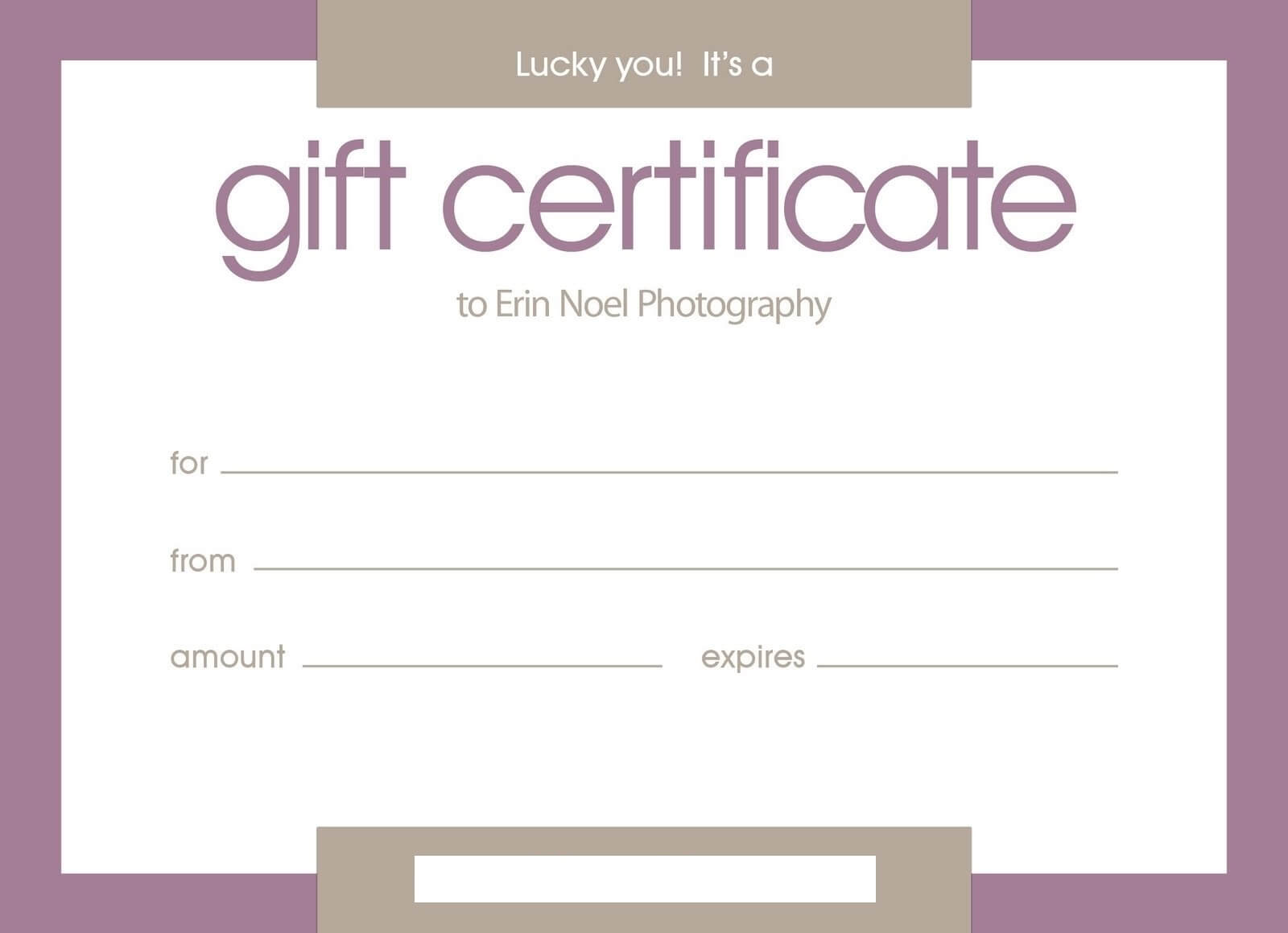 Certificate Template Gift | Safebest.xyz Inside Free Photography Gift Certificate Template