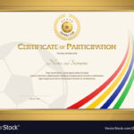 Certificate Template In Football Sport Color Regarding Football Certificate Template