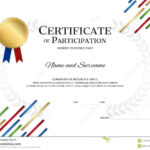 Certificate Template In Sport Theme With Border Frame In Athletic Certificate Template
